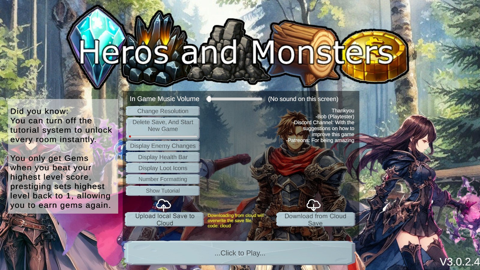 New game, Heros and Monsters: Idle Clicker Game : r/incremental_games