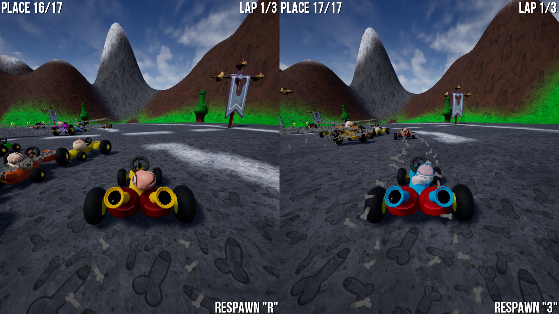 Steam Curator: split screen racing