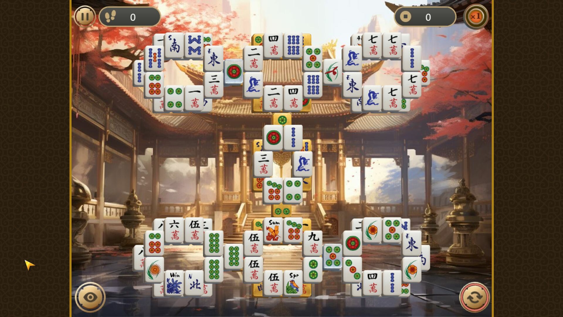 Играть маджонг династия во весь экран