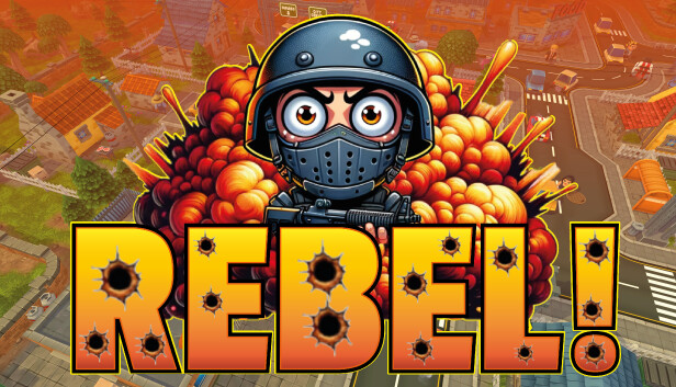 Imagen de la cápsula de "Rebel!" que utilizó RoboStreamer para las transmisiones en Steam