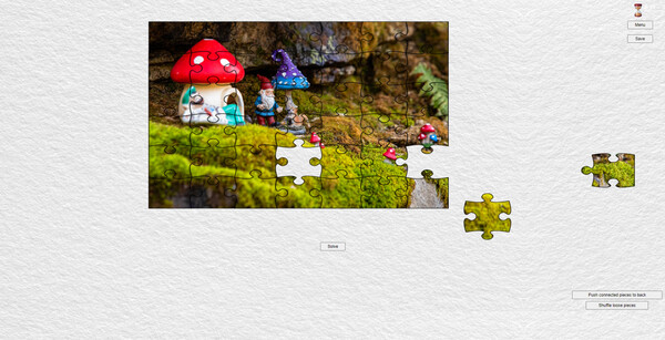 Скриншот из Gnome Enchanted Jigsaw Puzzles