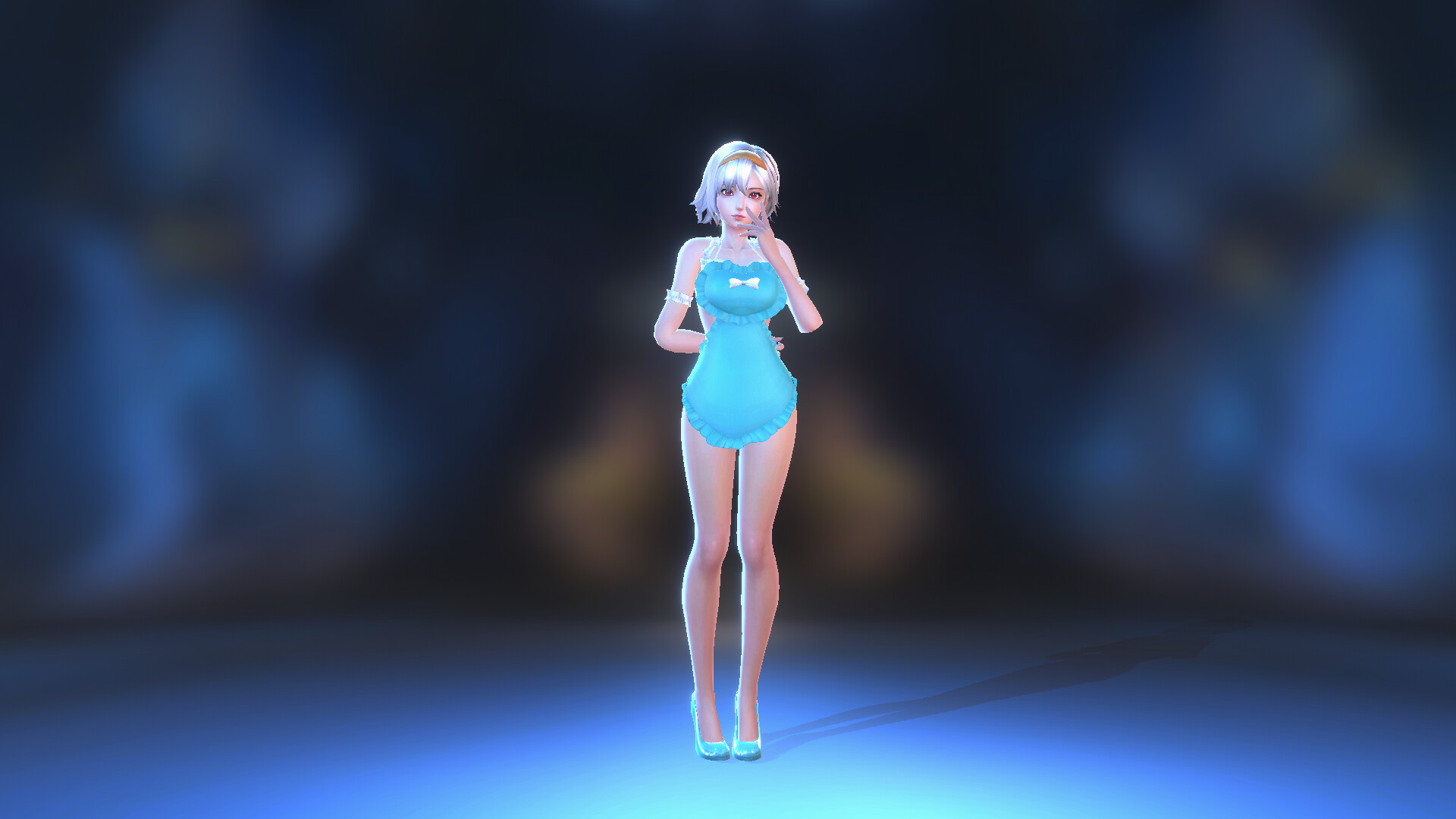 Angel Legion-DLC Seductive Maid (Cyan) screenshot thumbnail screenshot 4