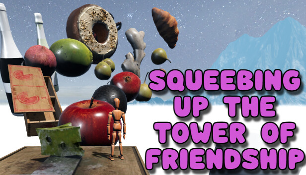 Capsule image of "Squeebing Up the Tower of Friendship" which used RoboStreamer for Steam Broadcasting