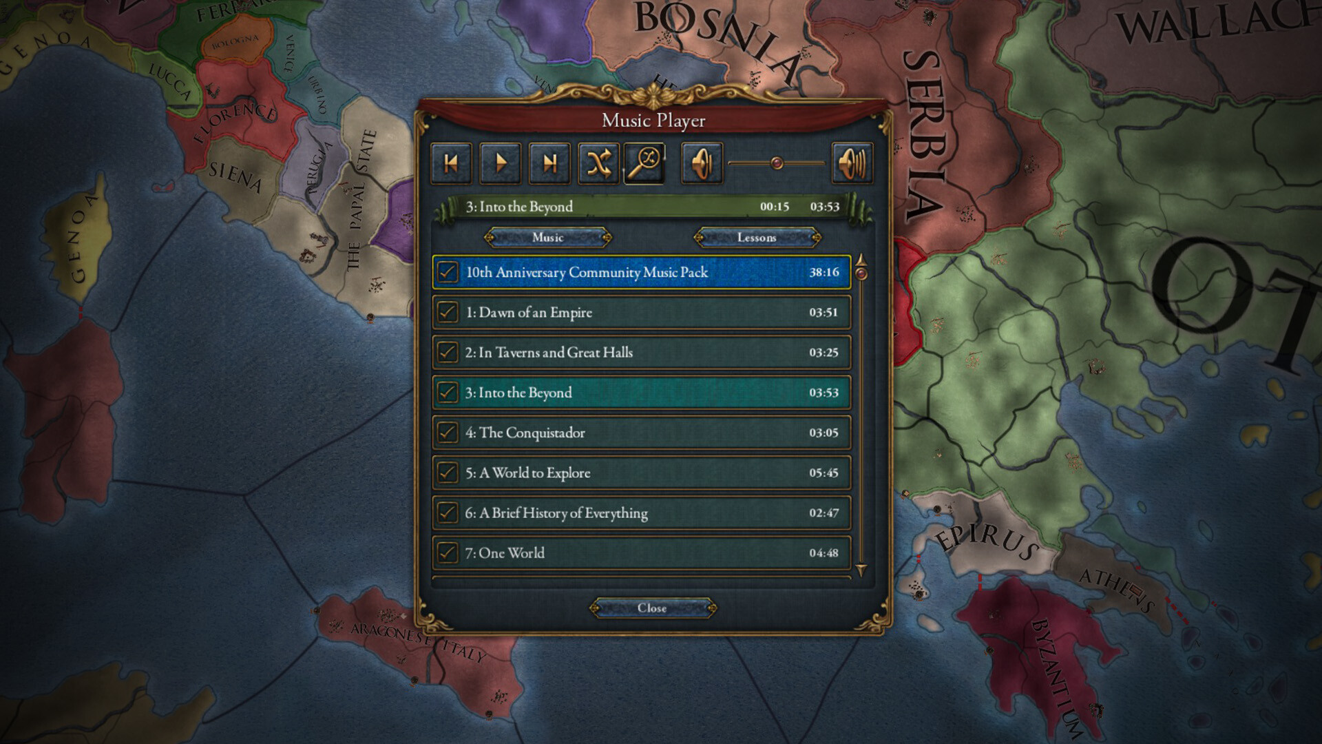 Europa Universalis IV: 10th Anniversary Community Music Pack screenshot thumbnail screenshot 2