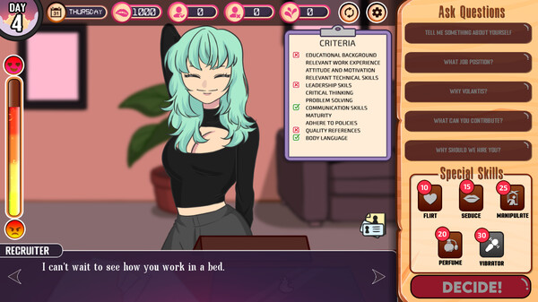 Horny Recruiterfor windows and Linux 1