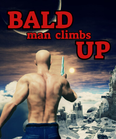 Bald Man Climbs Up