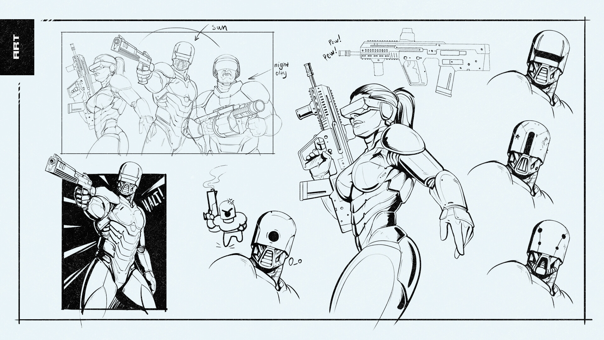 Mega City Force - Digital 80's Artbook screenshot screenshot 1