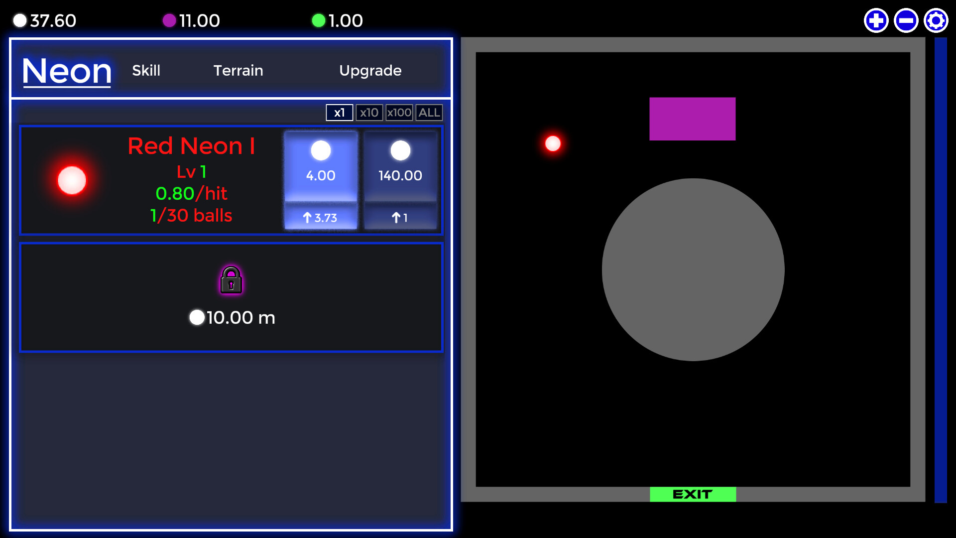 Neon Idle screenshot 1