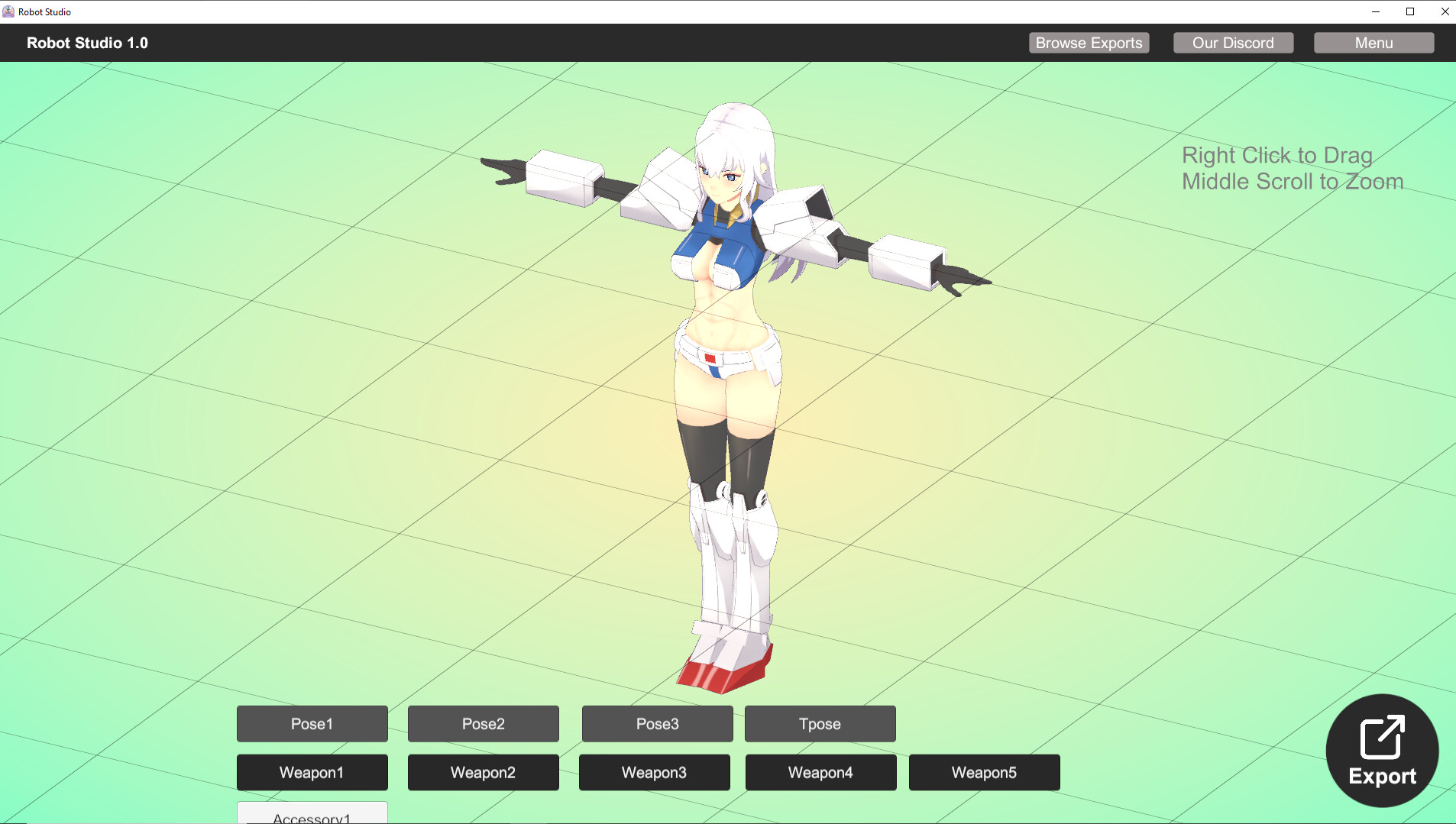 Gundam Girl Studio for VRChat and Vroid #0