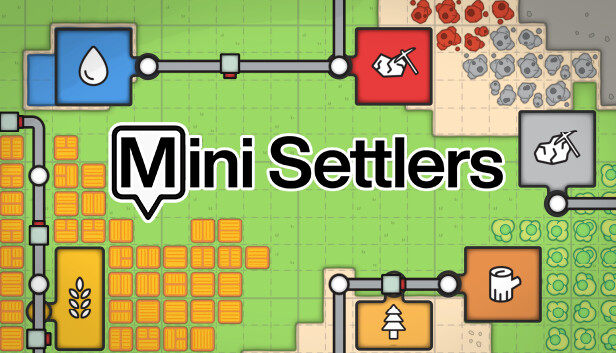 Imagen de la cápsula de "Mini Settlers" que utilizó RoboStreamer para las transmisiones en Steam