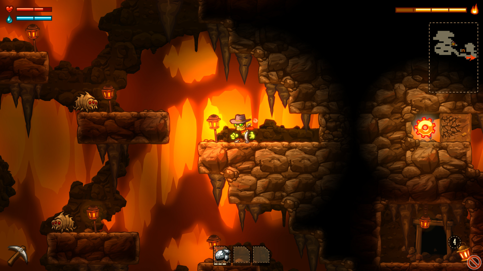 Impressões: SteamWorld Build (Multi): mineração de recursos