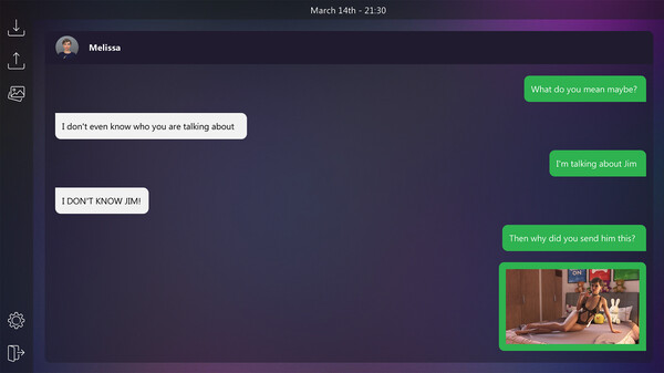 Dirty Texts - Melissa's Secret game for windows Pc 1