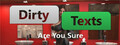 Dirty Texts - Are You Sure? logo