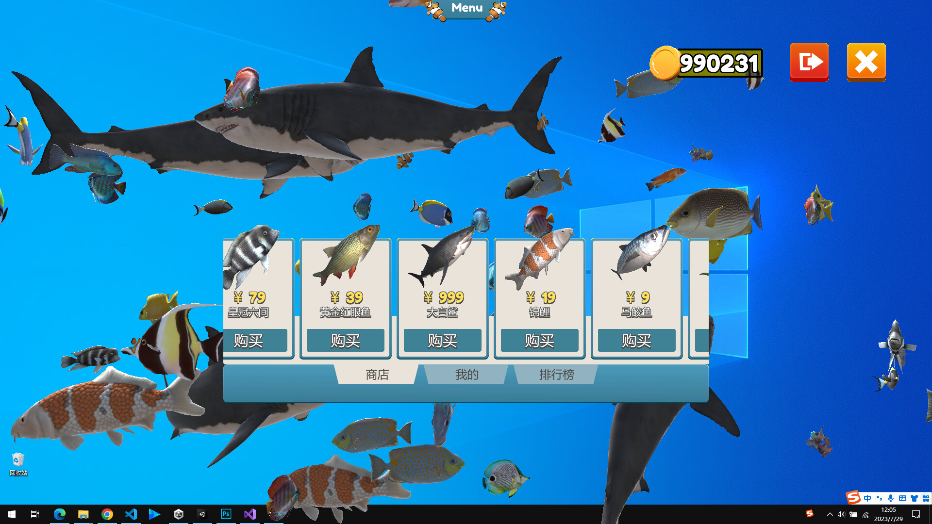 Economize 10% em Fish on the desktop no Steam