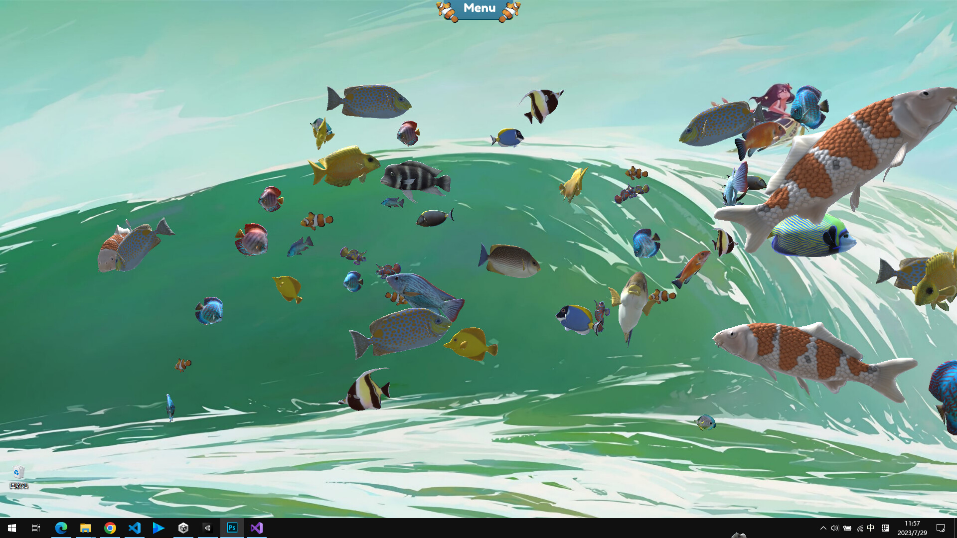 Economize 10% em Fish on the desktop no Steam