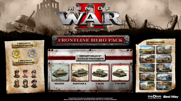 Men of War II - Frontline Hero Pack for steam