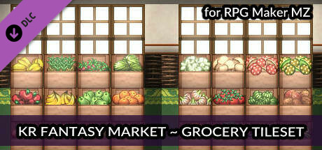 RPG Maker MZ - KR Fantasy Market - Grocery Tileset