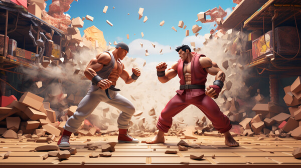 Скриншот из Mortal Street Fighter