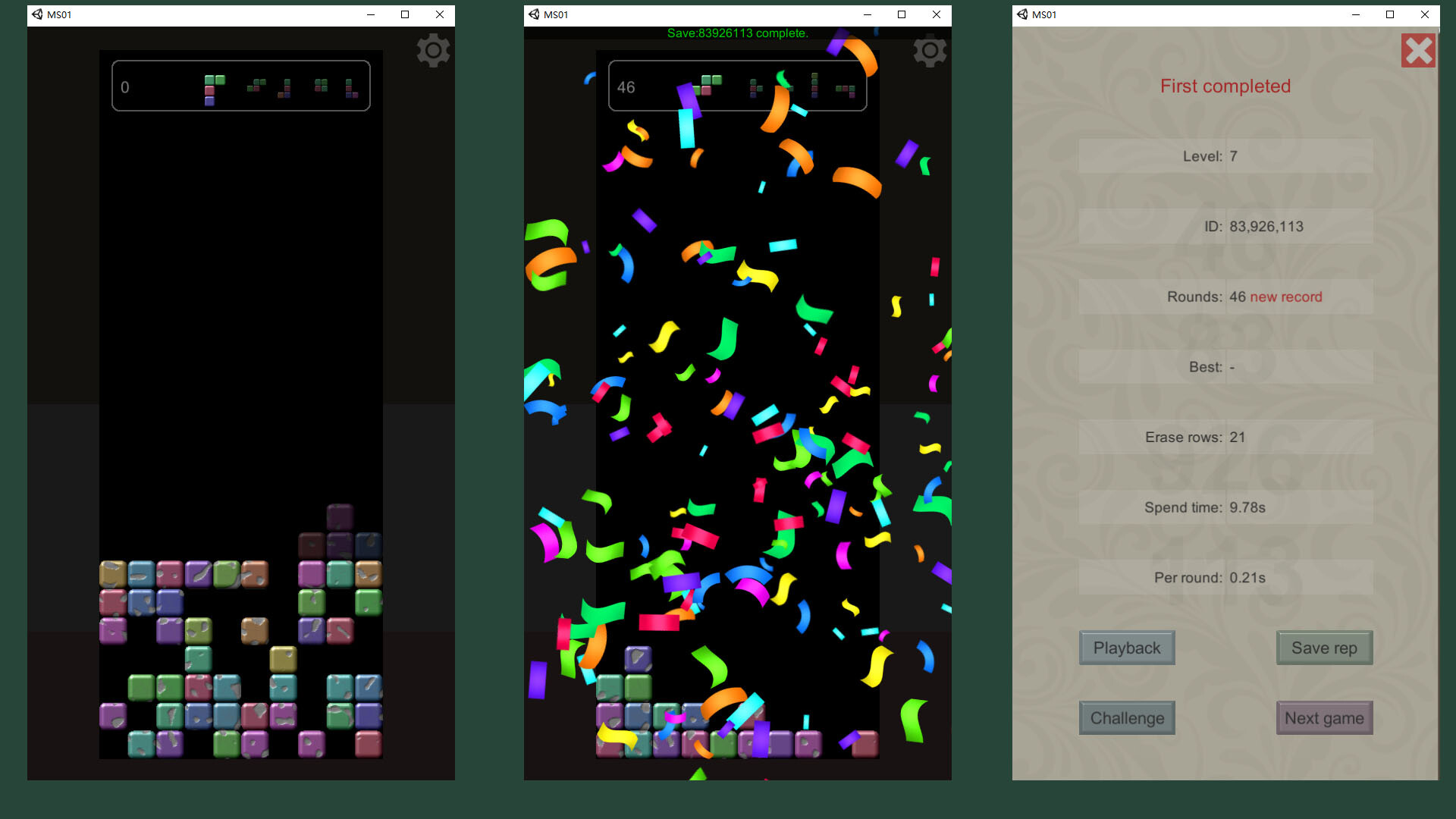 The puzzle of blocks #8