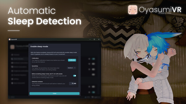 OyasumiVR - VR Sleeping Utilities game for Linux 1