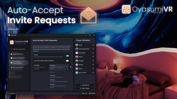 OyasumiVR - VR Sleeping Utilitiesfor windows and Linux 1