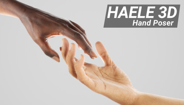 Capsule image of "HAELE 3D - Hand Poser" which used RoboStreamer for Steam Broadcasting