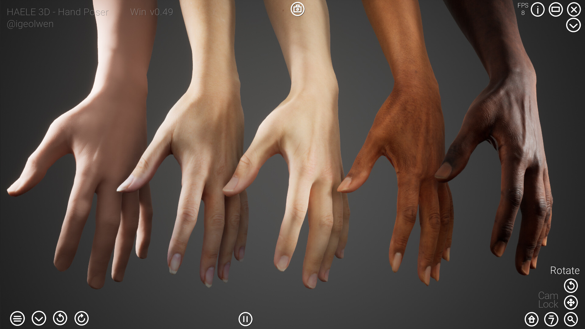 HAELE 3D - Hand Poser Pro #3