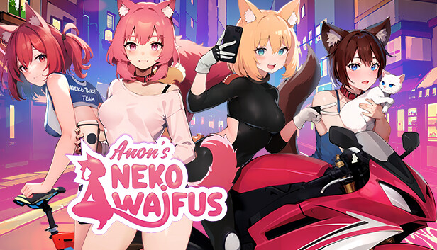 Capsule image of "Anon's Neko Waifus" which used RoboStreamer for Steam Broadcasting