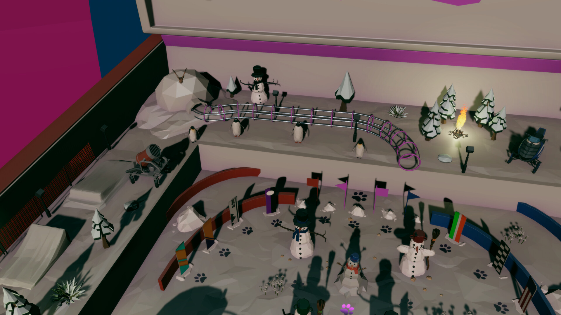 Roxy Raccoon's Pinball Panic - Winter Whimsy screenshot screenshot 1