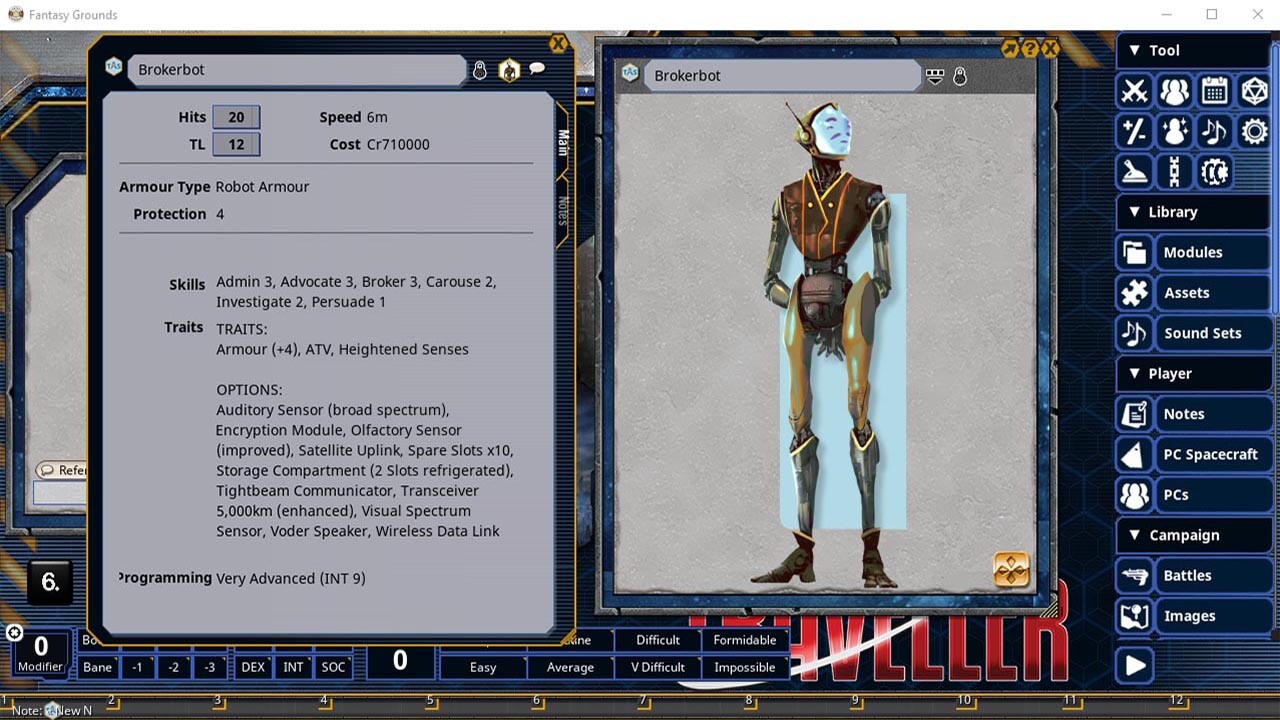 Fantasy Grounds - Traveller: Robot Handbook