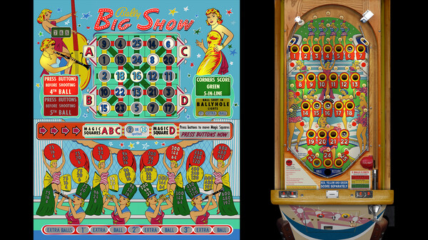 Bingo Pinball Gameroom - Bally Big Show for steam Bingo Pinball Gameroom - Bally Big Show for steam