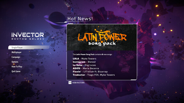 Invector: Rhythm Galaxy - Latin Power Song Pack