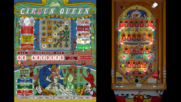 Bingo Pinball Gameroom - Bally Circus Queen