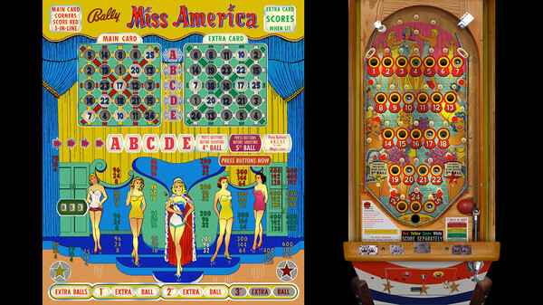 Bingo Pinball Gameroom - Bally Miss America for steam Bingo Pinball Gameroom - Bally Miss America for steam