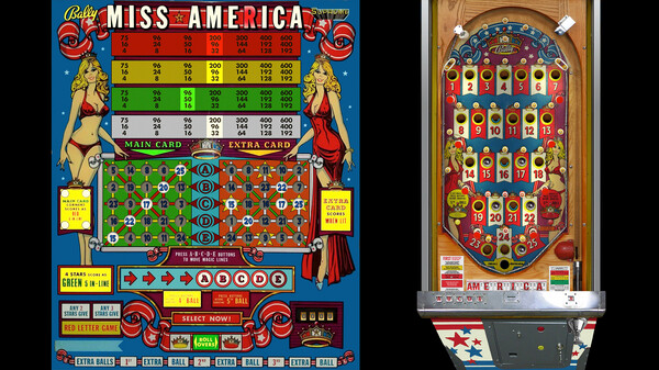 Bingo Pinball Gameroom - Bally Miss America Supreme for steam Bingo Pinball Gameroom - Bally Miss America Supreme for steam