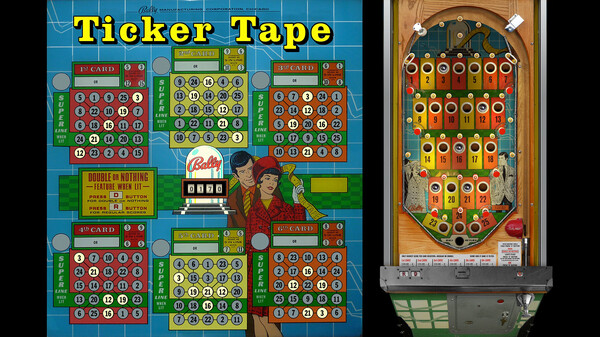 Bingo Pinball Gameroom - Bally Ticker Tape for steam Bingo Pinball Gameroom - Bally Ticker Tape for steam