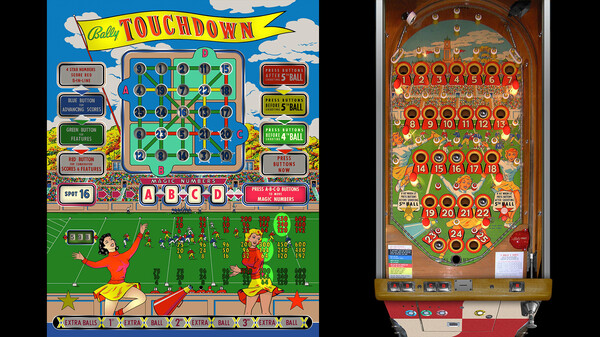 Bingo Pinball Gameroom - Bally Touchdown
