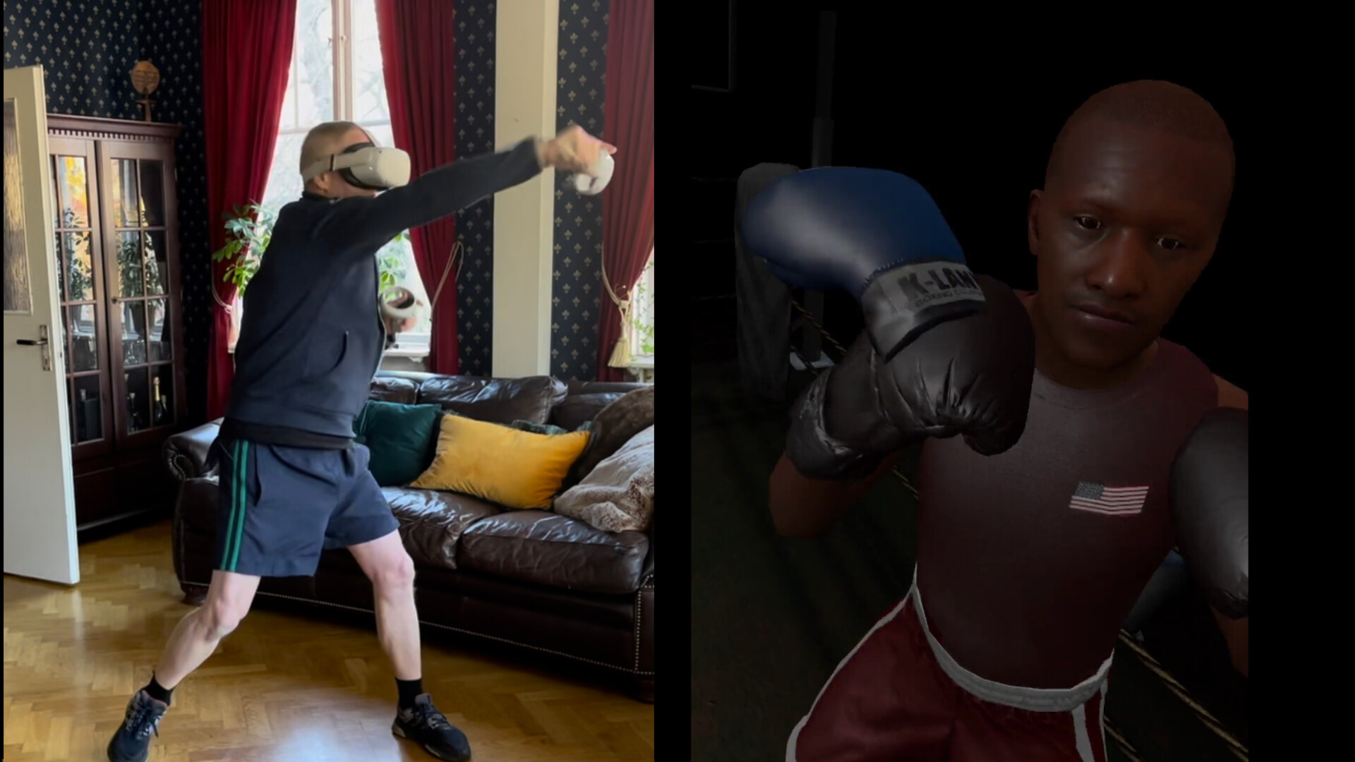 Virtual reality 2024 boxing game