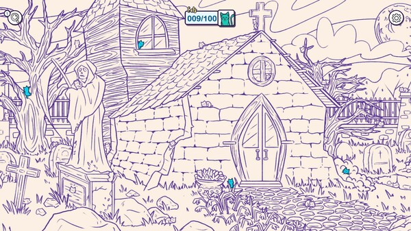 Скриншот из Hidden Cats in Spooky Town
