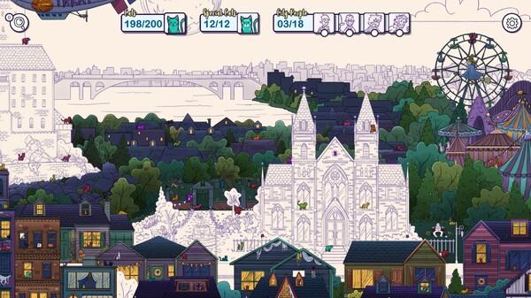 Скриншот из Hidden Cats in Spooky Town
