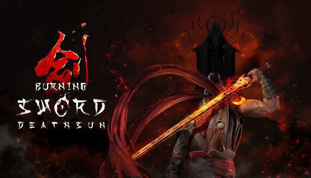 Imagen de la cápsula de "Burning Sword Death Sun" que utilizó RoboStreamer para las transmisiones en Steam
