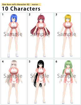 RPG Maker 3D Character Converter - Gee-kun-soft character 02 nurse