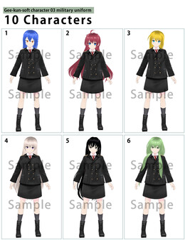 RPG Maker 3D Character Converter - Gee-kun-soft character 03 military uniform