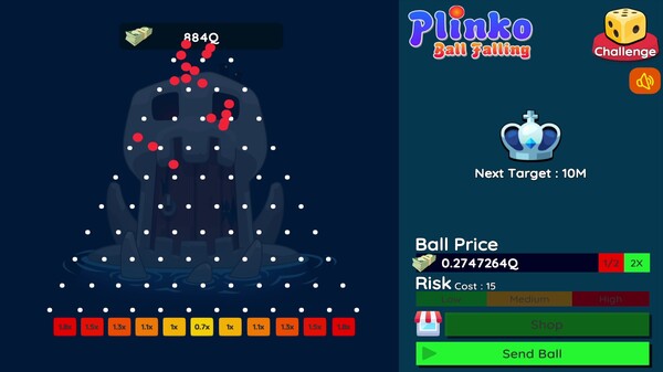 Plinko : Ball Falling game for Linux 1