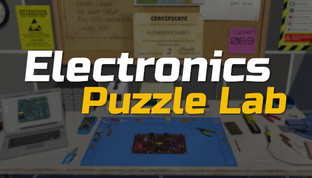Capsule image of "Electronics Puzzle Lab" which used RoboStreamer for Steam Broadcasting