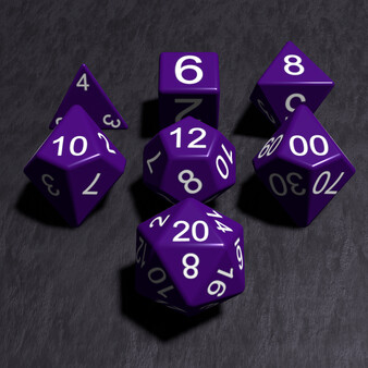 True Dice Roller - Indigo Chroma Dice