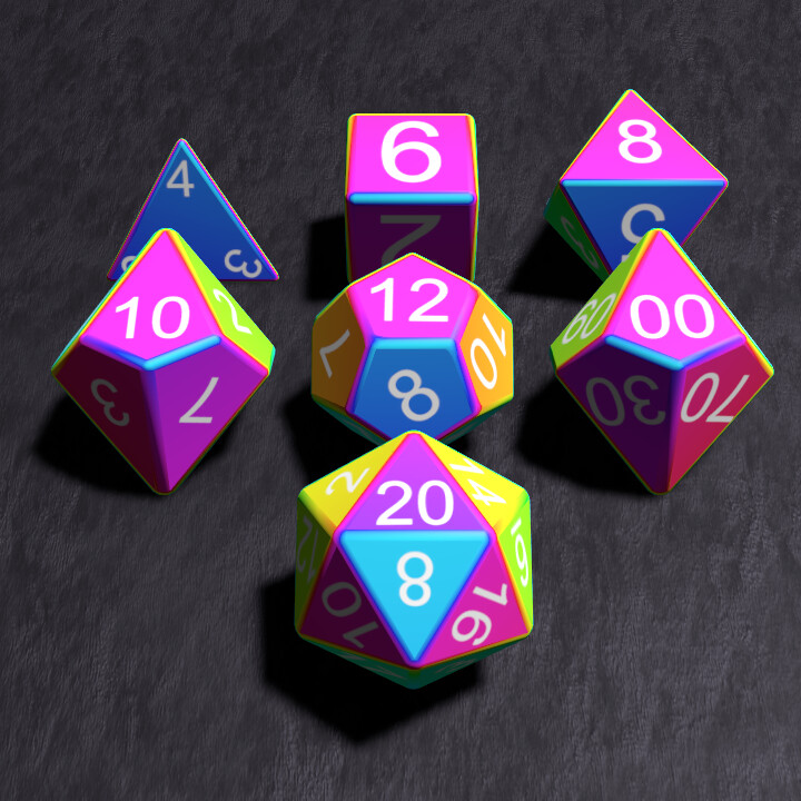 True Dice Roller Rainbow Fresnel Chroma Dice on Steam
