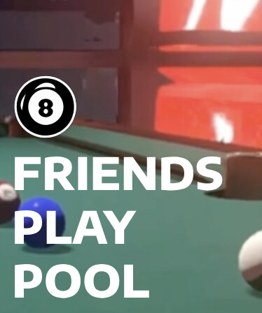 Friends Play Pool