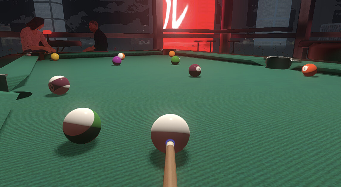 Friends Play Pool #2