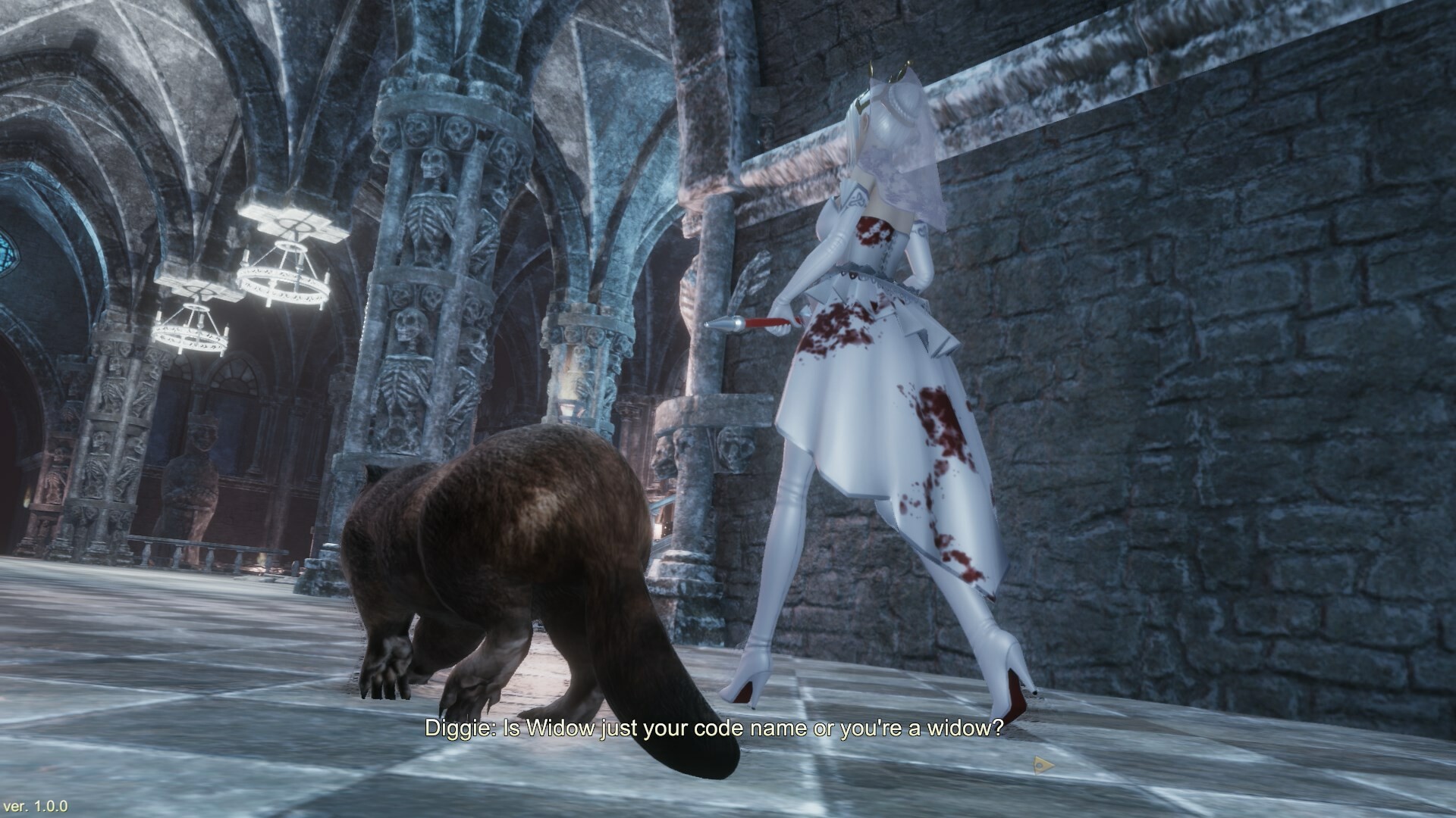 Widow in the endless labyrinth. Widow in the endless labyrinth
